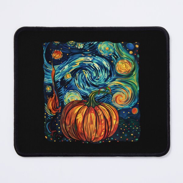 Item preview, Pumpkin Halloween Starry Night Van Gogh Thanksgiving Fall  designed and sold by Littermin.