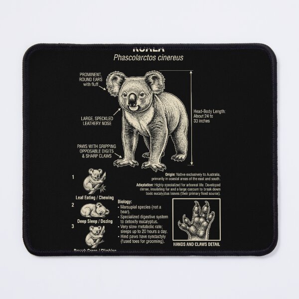 Item preview, Koala Scientific Anatomy Biology Animal Lover designed and sold by Kimberley King Art King Art.