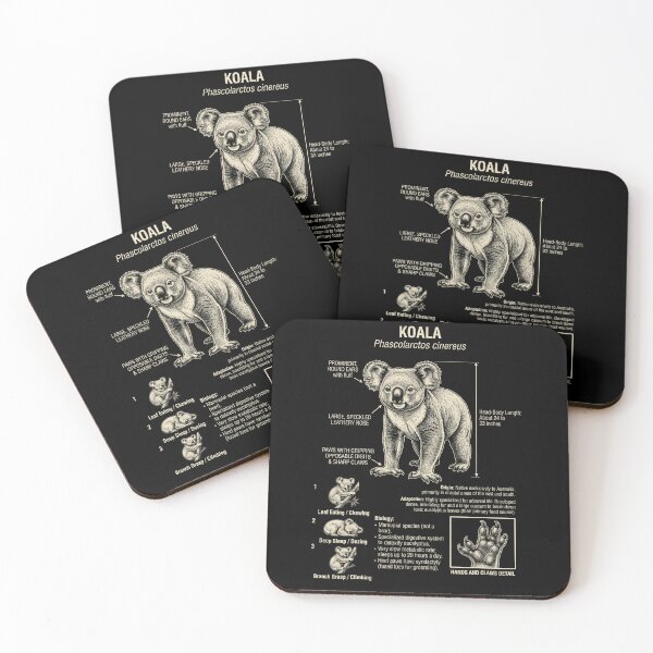 Item preview, Koala Scientific Anatomy Biology Animal Lover designed and sold by Kimberley King Art  King Art.