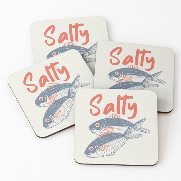 Item preview, Retro Salty Sardine Fish Vintage Aesthetic Blue Red designed and sold by TackyTime.