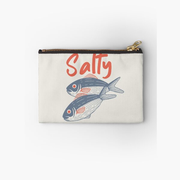Item preview, Retro Salty Sardine Fish Vintage Aesthetic Blue Red designed and sold by TackyTime.