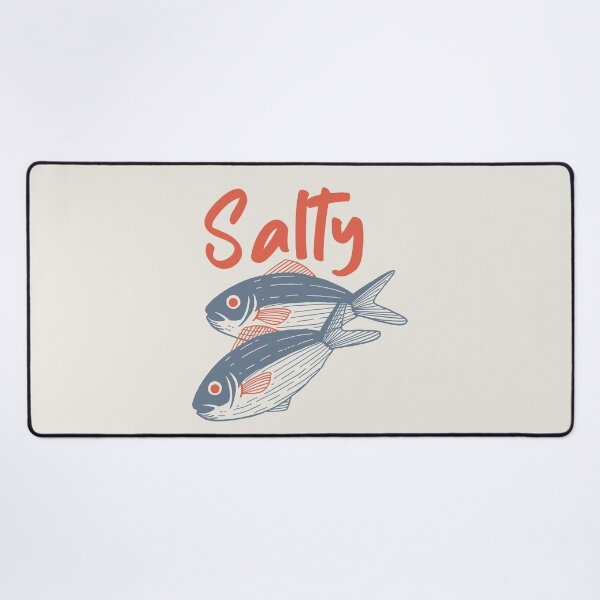 Item preview, Retro Salty Sardine Fish Vintage Aesthetic Blue Red designed and sold by TackyTime.