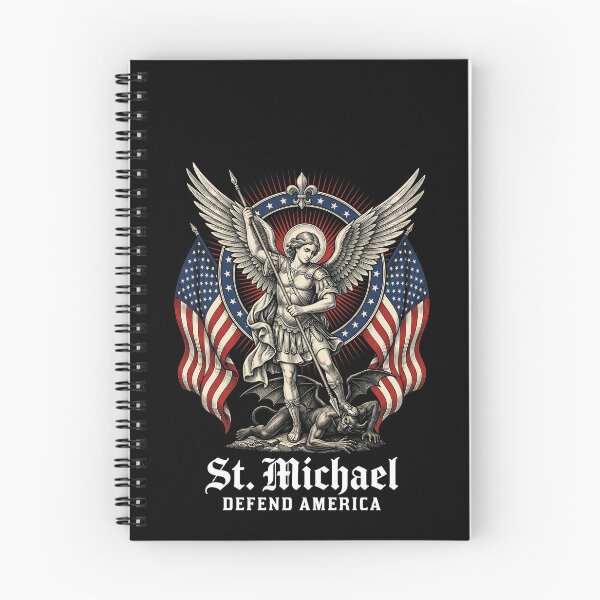 Item preview, St. Michael Defend America Christian Archangel Patriotic Protector designed and sold by SofenArt.