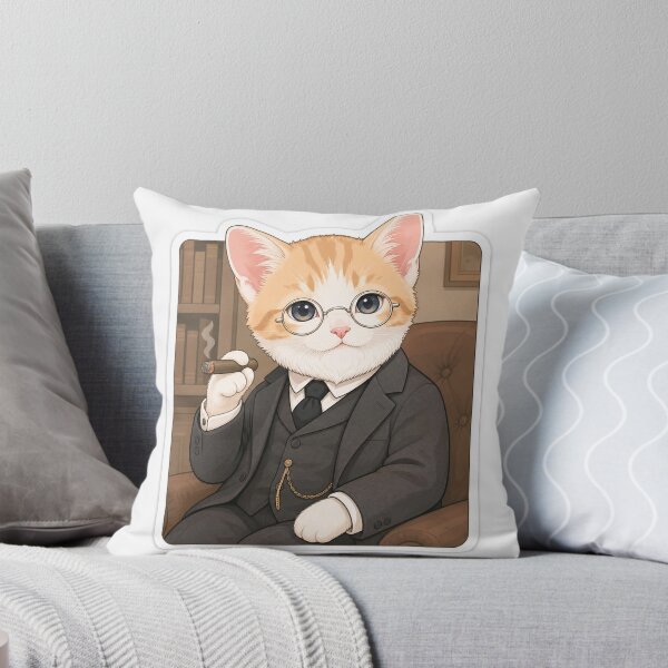 Artikelvorschau, Niedliche Freud-Katze – Lustiger Psychoanalytiker-Kätzchen-Aufkleber entworfen und verkauft von the-cute-nerd.