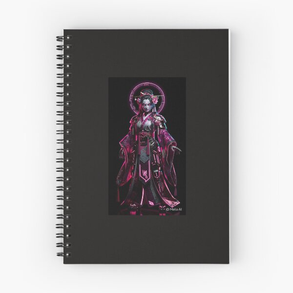 Item preview, Cyberpunk Geisha in Violet and Magenta Neon Lights designed and sold by Neo Tokio.