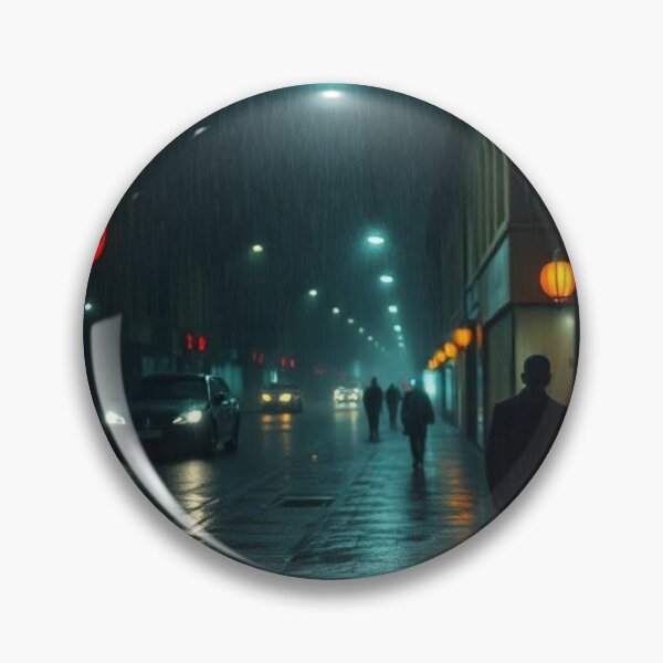 Item preview, Dark Night in a City | Nighttime Urban Illustration designed and sold by RAISC.