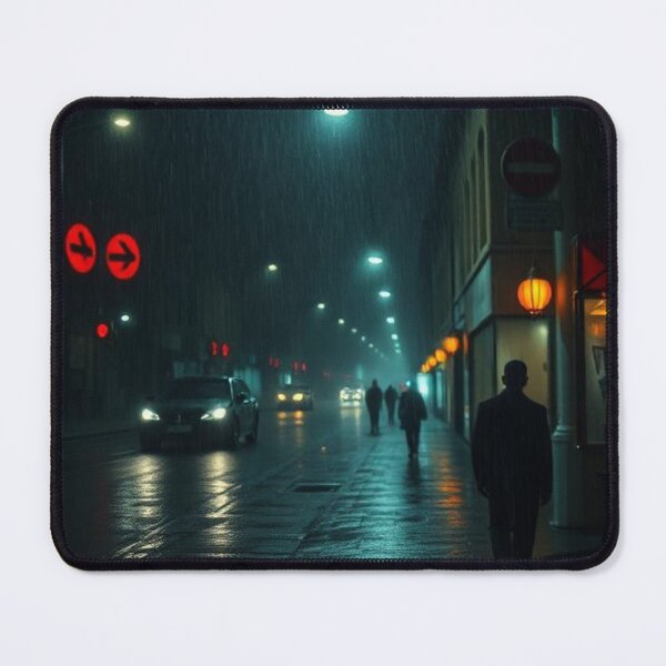 Item preview, Dark Night in a City | Nighttime Urban Illustration designed and sold by RAISC.