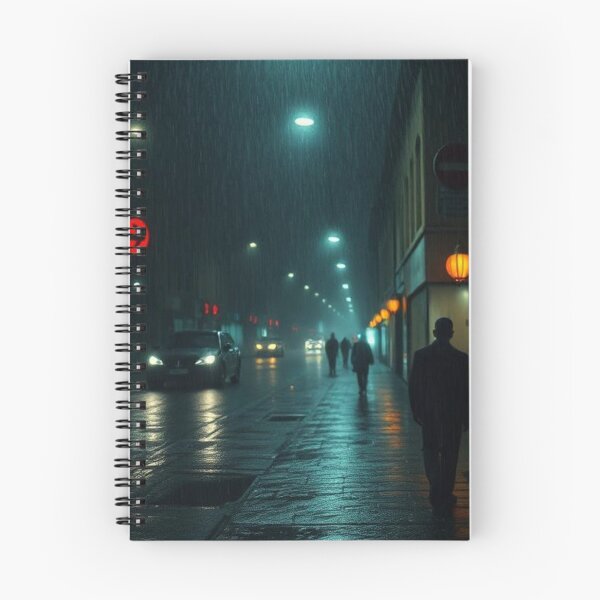 Item preview, Dark Night in a City | Nighttime Urban Illustration designed and sold by RAISC.