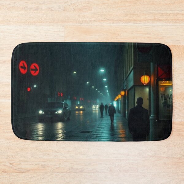 Item preview, Dark Night in a City | Nighttime Urban Illustration designed and sold by RAISC.