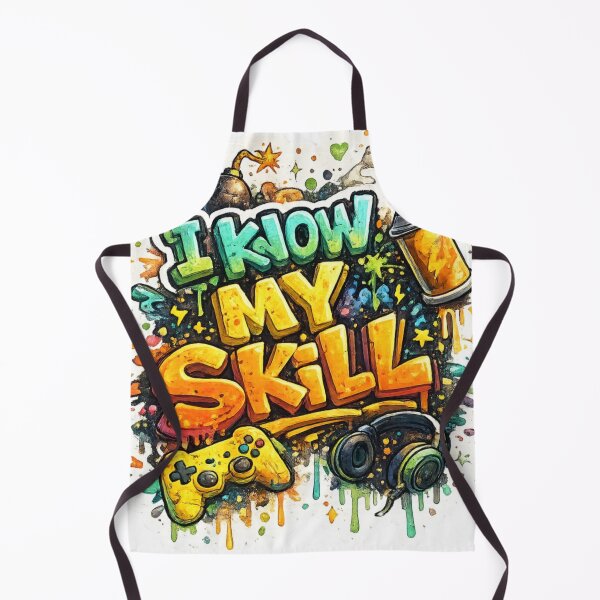 Item preview, I Know My Skill – Graffiti Gaming Sticker designed and sold by Genzfirevibes.