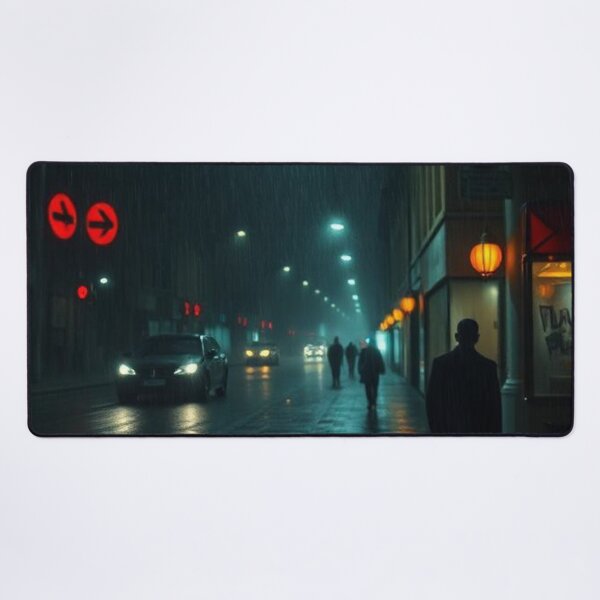 Item preview, Dark Night in a City | Nighttime Urban Illustration designed and sold by RAISC.