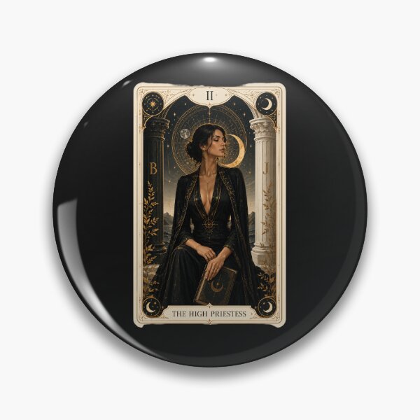 Item preview, The High Priestess Tarot Card Art – Elegant Mystic Woman, Celestial Witch Aesthetic designed and sold by AstraDrip Studio.