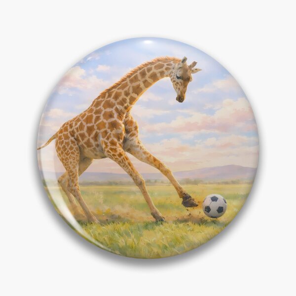 Item preview, Soccer Giraffe in Savanna designed and sold by M-Y-A-R-T-.