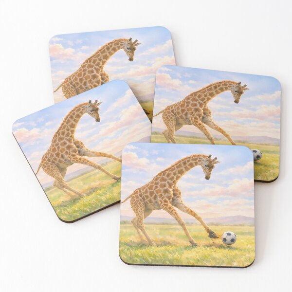 Item preview, Soccer Giraffe in Savanna designed and sold by M-Y-A-R-T-.