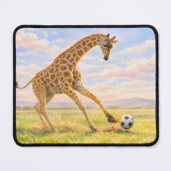Item preview, Soccer Giraffe in Savanna designed and sold by M-Y-A-R-T-.