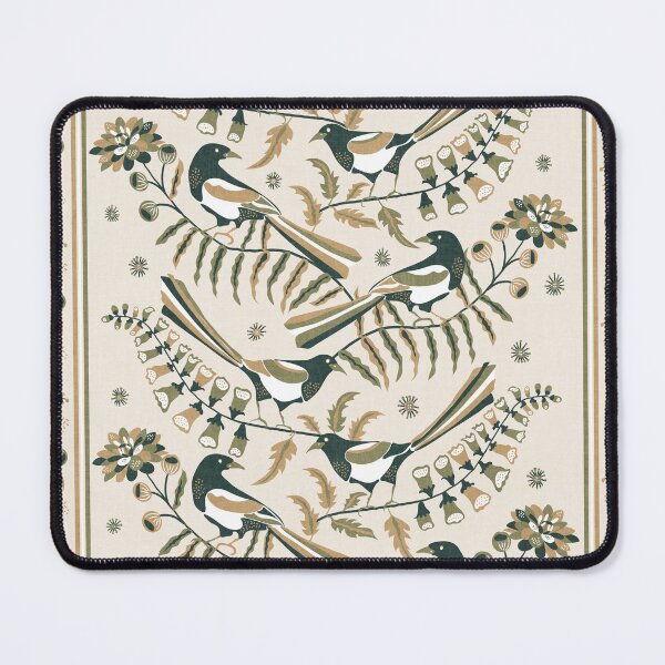 Item preview, Ivory Folk Bird Garden Botanical Border designed and sold by RenattaZare.