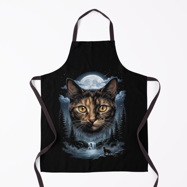 Item preview, Cat Moon Forest Night Nature Feline Pet Lover designed and sold by SofenArt.