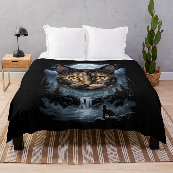 Item preview, Cat Moon Forest Night Nature Feline Pet Lover designed and sold by SofenArt.