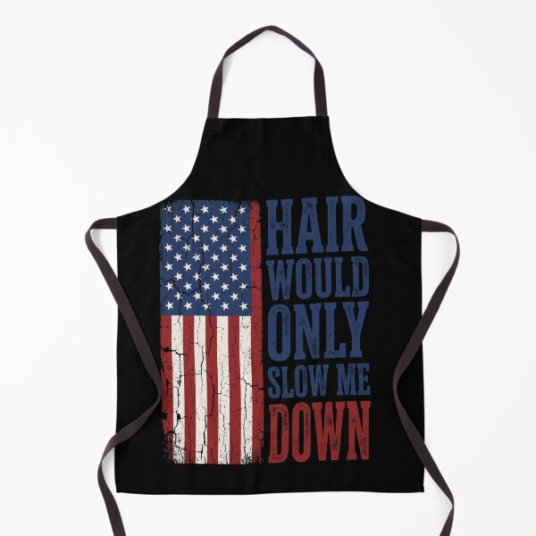 Item preview, Hair Would Only Slow Me Down American Patriot Veteran Bald Men designed and sold by SofenArt.