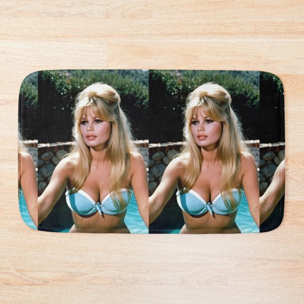 Item preview, Cinema - French-American Actress, Portrait in Blue Bikini by the Pool of the 1960s designed and sold by Beat-It.