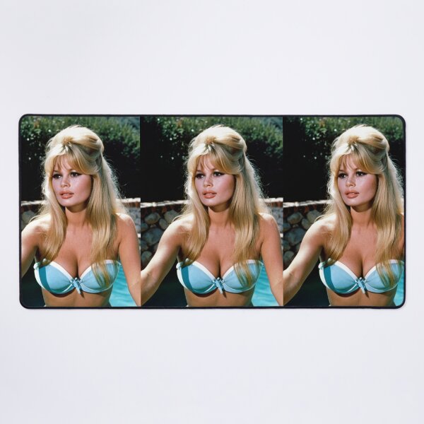Item preview, Cinema - French-American Actress, Portrait in Blue Bikini by the Pool of the 1960s designed and sold by Beat-It.