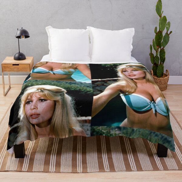 Item preview, Cinema - French-American Actress, Portrait in Blue Bikini by the Pool of the 1960s designed and sold by Beat-It.