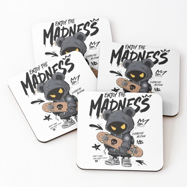 Item preview, Enjoy the Madness — Edgy Skater Bear Streetwear Illustration designed and sold by Colorful-Garden.