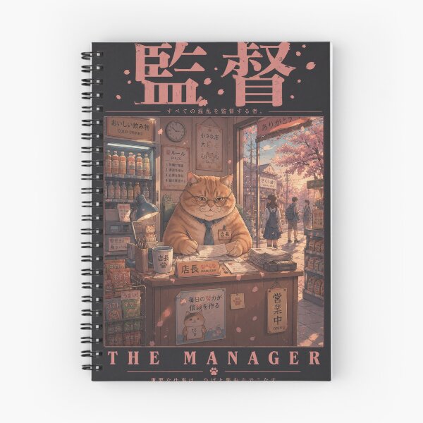 Item preview, Manager Cat at Vintage Japanese Shop designed and sold by NATALIIA54166.