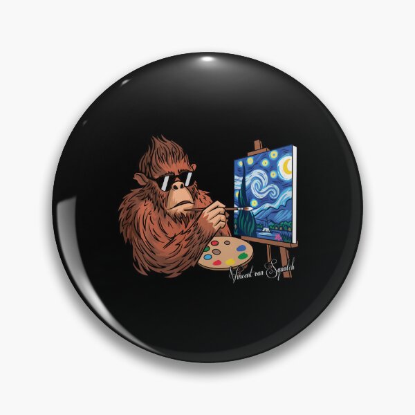 Item preview, Funny Bigfoot Sasquatch Van Gogh Starry Night Meme  designed and sold by Littermin.