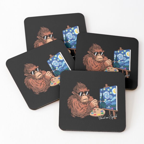 Item preview, Funny Bigfoot Sasquatch Van Gogh Starry Night Meme  designed and sold by Littermin.