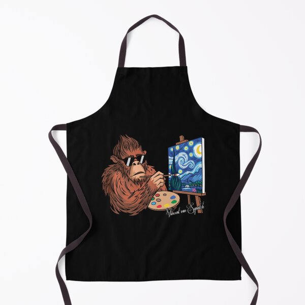 Item preview, Funny Bigfoot Sasquatch Van Gogh Starry Night Meme designed and sold by Littermin.