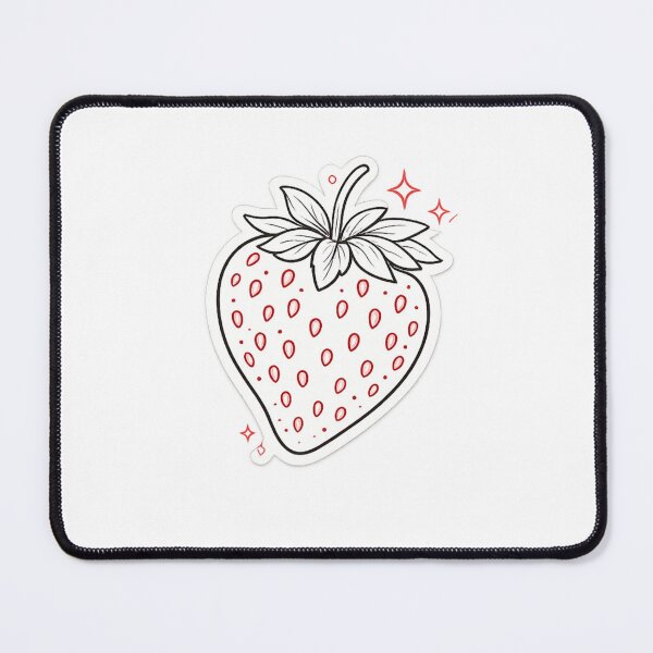 Item preview, Minimalist Strawberry Line Art Sparkle – Clean Simple Fruit Drawing | Strawberry Aesthetic Gift designed and sold by irfanshikh.