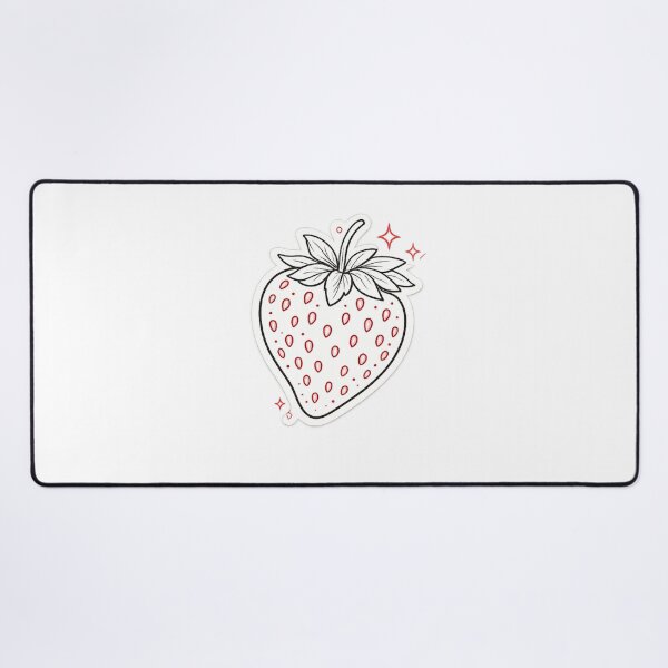 Item preview, Minimalist Strawberry Line Art Sparkle – Clean Simple Fruit Drawing | Strawberry Aesthetic Gift designed and sold by irfanshikh.