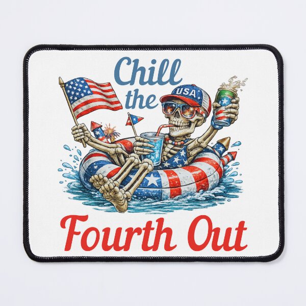 Item preview, Chill The Fourth Out Retro Patriotic Summer Vacation Funny 4th Of July T-Shirt designed and sold by Teetreasure2.