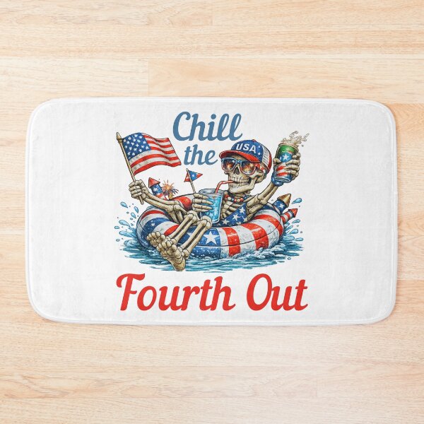 Item preview, Chill The Fourth Out Retro Patriotic Summer Vacation Funny 4th Of July T-Shirt designed and sold by Teetreasure2.