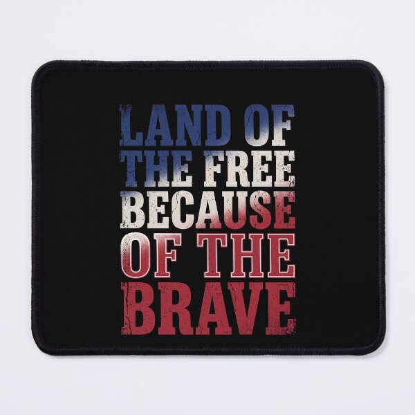 Item preview, Land Of The Free Because Of The Brave American Patriot Military Veteran designed and sold by SofenArt.