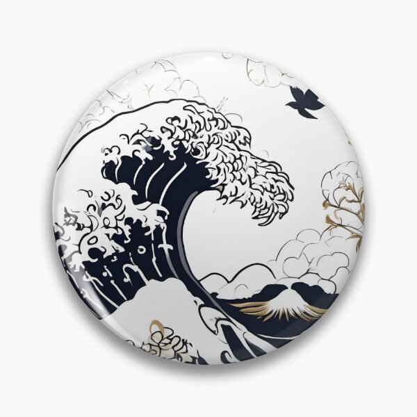 Item preview, Japanese Japanese Traditional Pattern - Traditional 金色と黒色ベースのモノクロ Wagara Design designed and sold by KS-PopArtJapan.