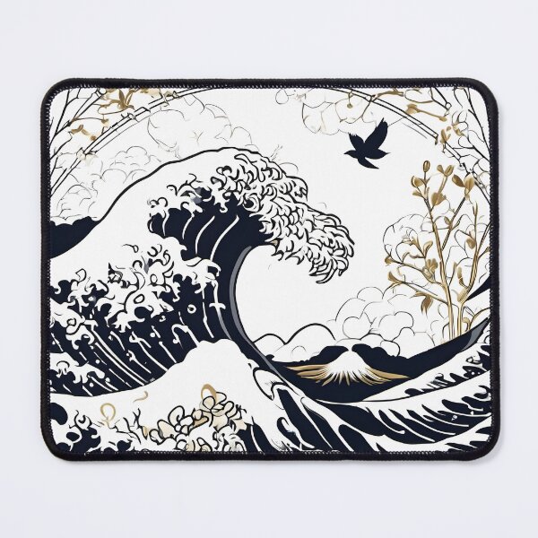 Item preview, Japanese Japanese Traditional Pattern - Traditional 金色と黒色ベースのモノクロ Wagara Design designed and sold by KS-PopArtJapan.