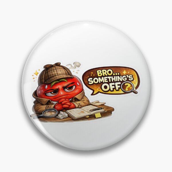 Item preview, Bro Something Is Off Funny Red Tomato Detective designed and sold by Bhinfy.