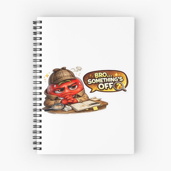 Item preview, Bro Something Is Off Funny Red Tomato Detective designed and sold by Bhinfy.