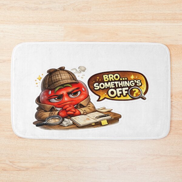 Item preview, Bro Something Is Off Funny Red Tomato Detective designed and sold by Bhinfy.