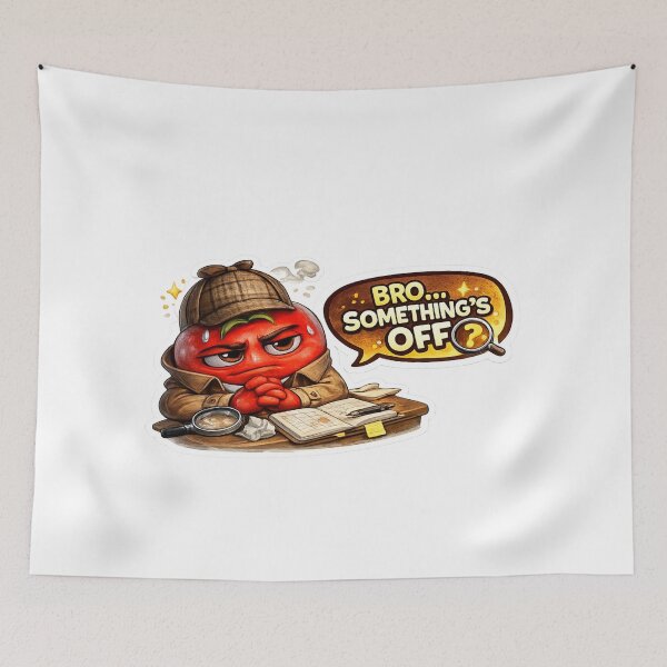 Item preview, Bro Something Is Off Funny Red Tomato Detective designed and sold by Bhinfy.