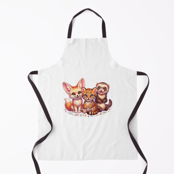 Item preview, A collection of 3 adorable wild animals (Fennec Fox, Exotic Pet, Ferret). designed and sold by krujoArt.