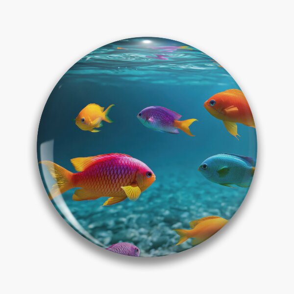 Item preview, Colorful Tropical Fish Ocean Art | Vibrant Marine Life Illustration designed and sold by WordPlayStudio.