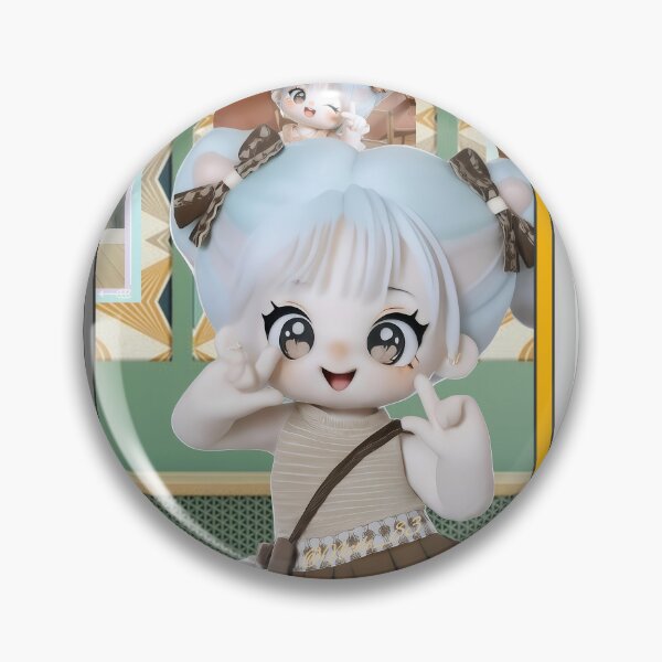 Item preview, Cute Pastel Chibi Doll – Double Peace & Wink designed and sold by Nicole_83.