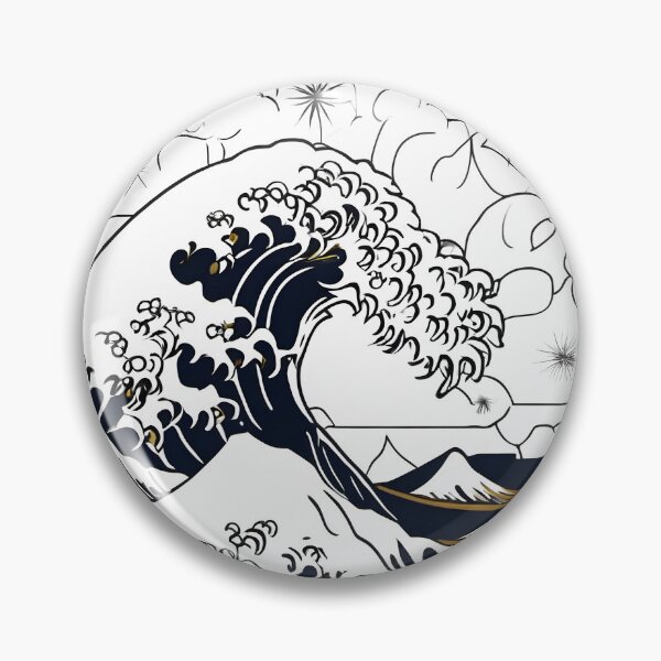 Item preview, Japanese Japanese Traditional Pattern - Traditional 金色と黒色ベースのモノクロ Wagara Design designed and sold by KS-PopArtJapan.