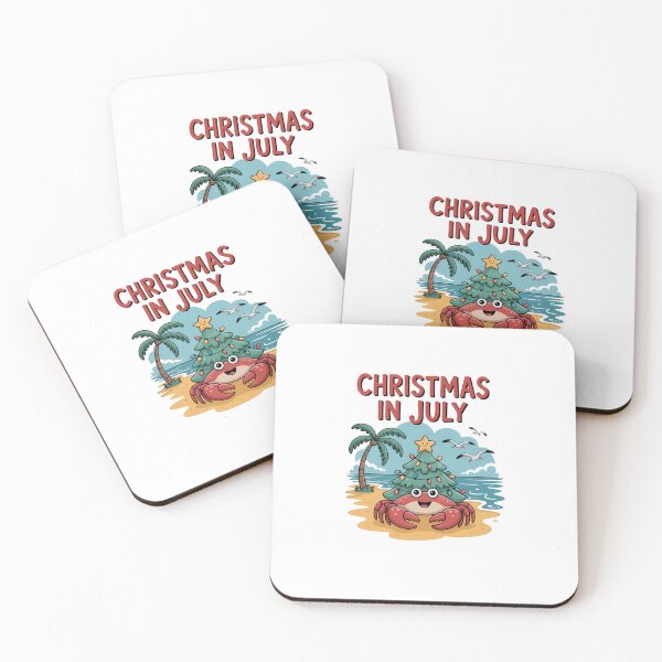 Item preview, Christmas In July Hermit Crab Summer Xmas designed and sold by sailorjessiArt.
