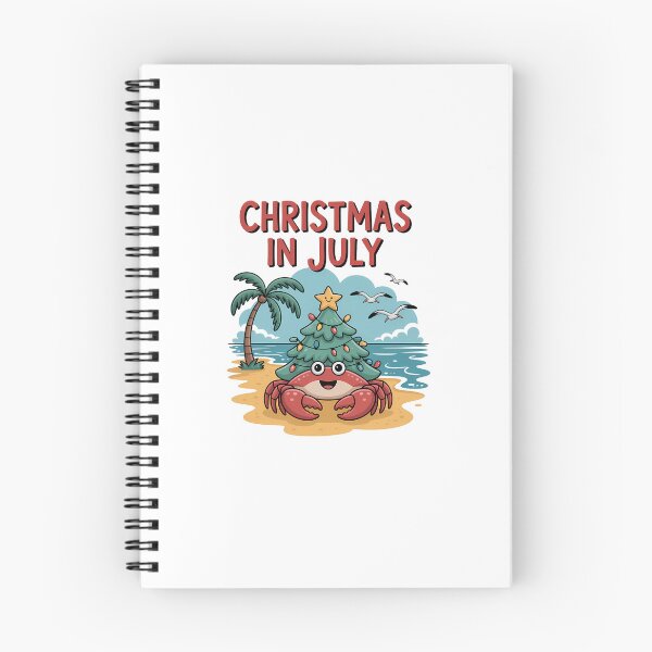 Item preview, Christmas In July Hermit Crab Summer Xmas designed and sold by sailorjessiArt.