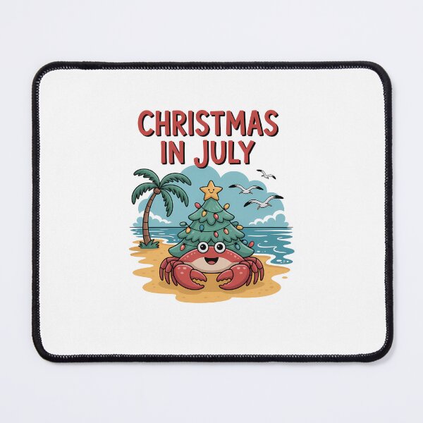 Item preview, Christmas In July Hermit Crab Summer Xmas designed and sold by sailorjessiArt.