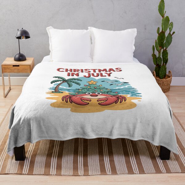 Item preview, Christmas In July Hermit Crab Summer Xmas designed and sold by sailorjessiArt.